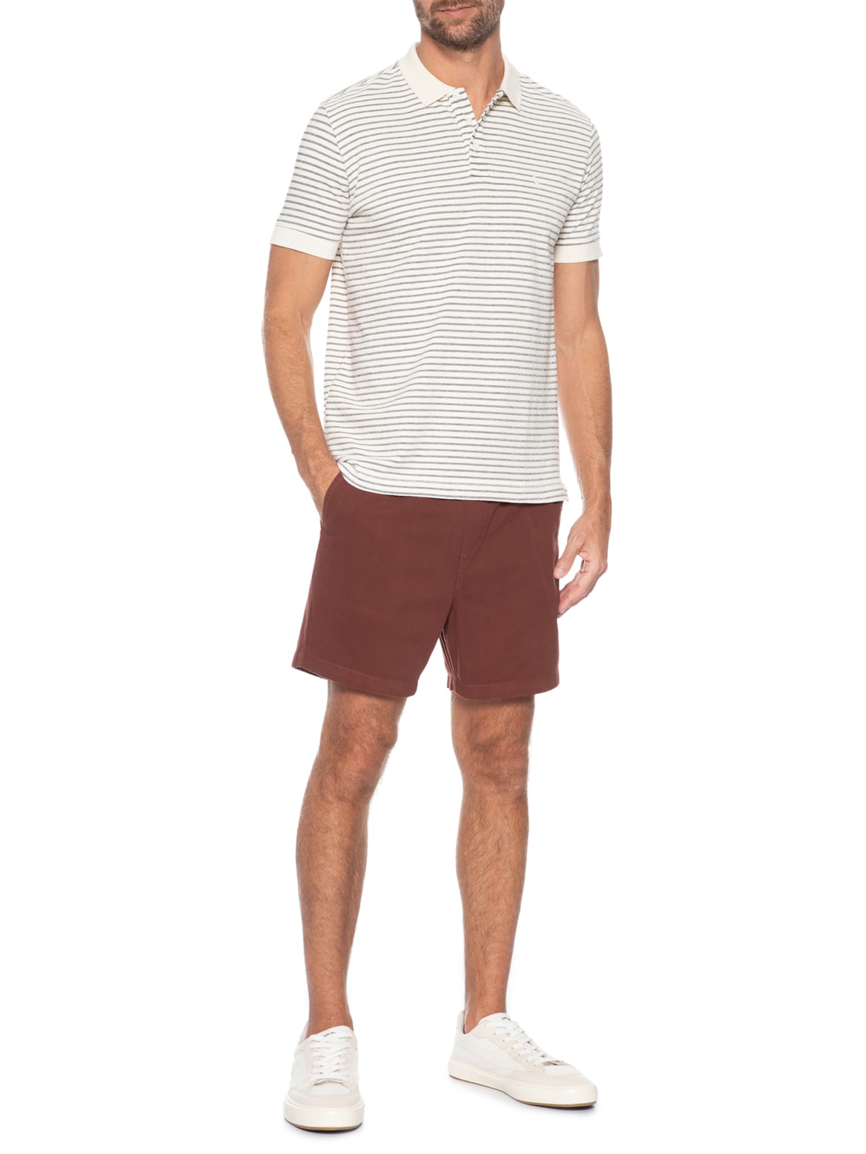 Short de Sarja Masculino Day – Marrom Reserva