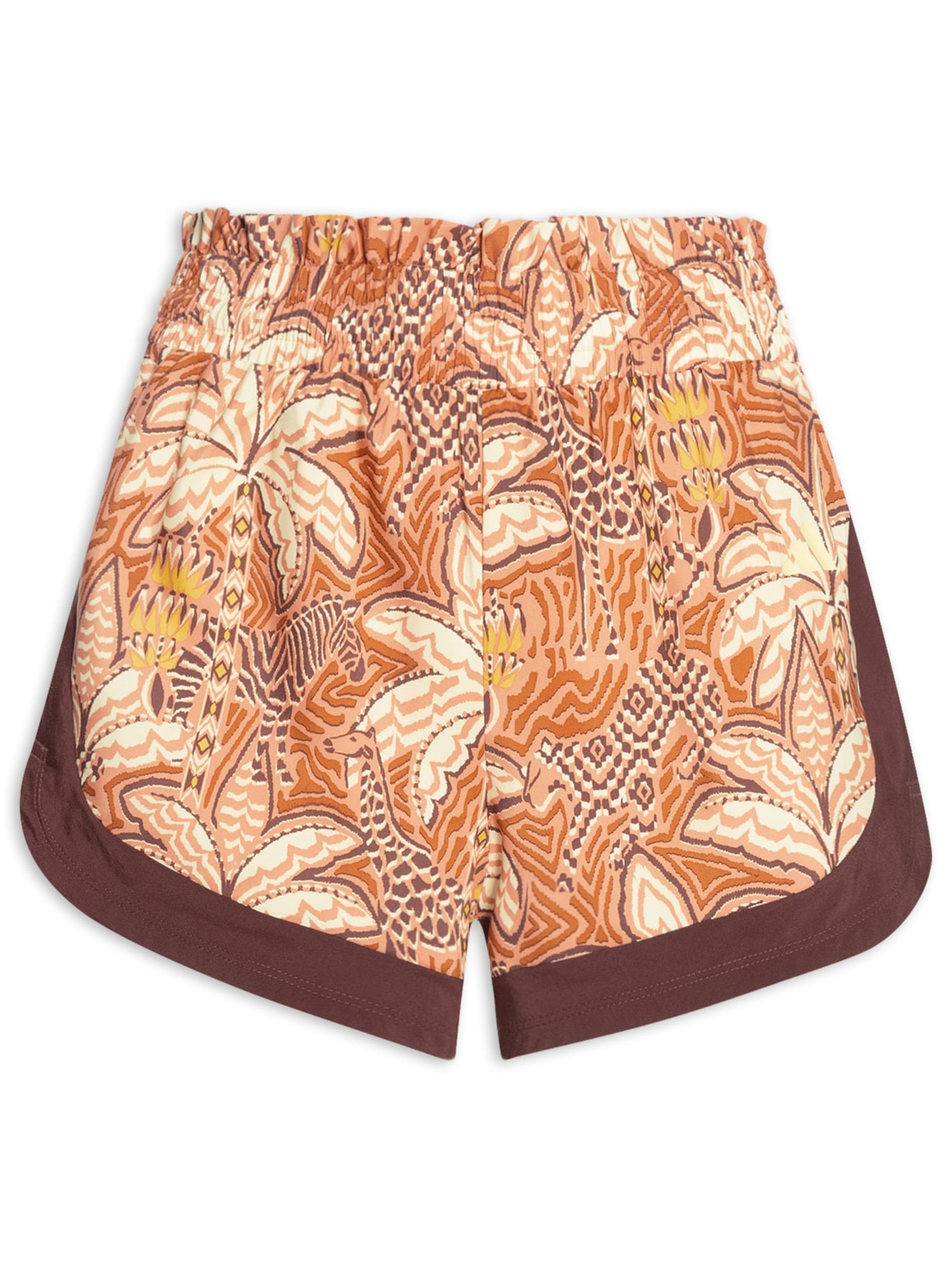 Short Estampado Tactel - Amarelo
