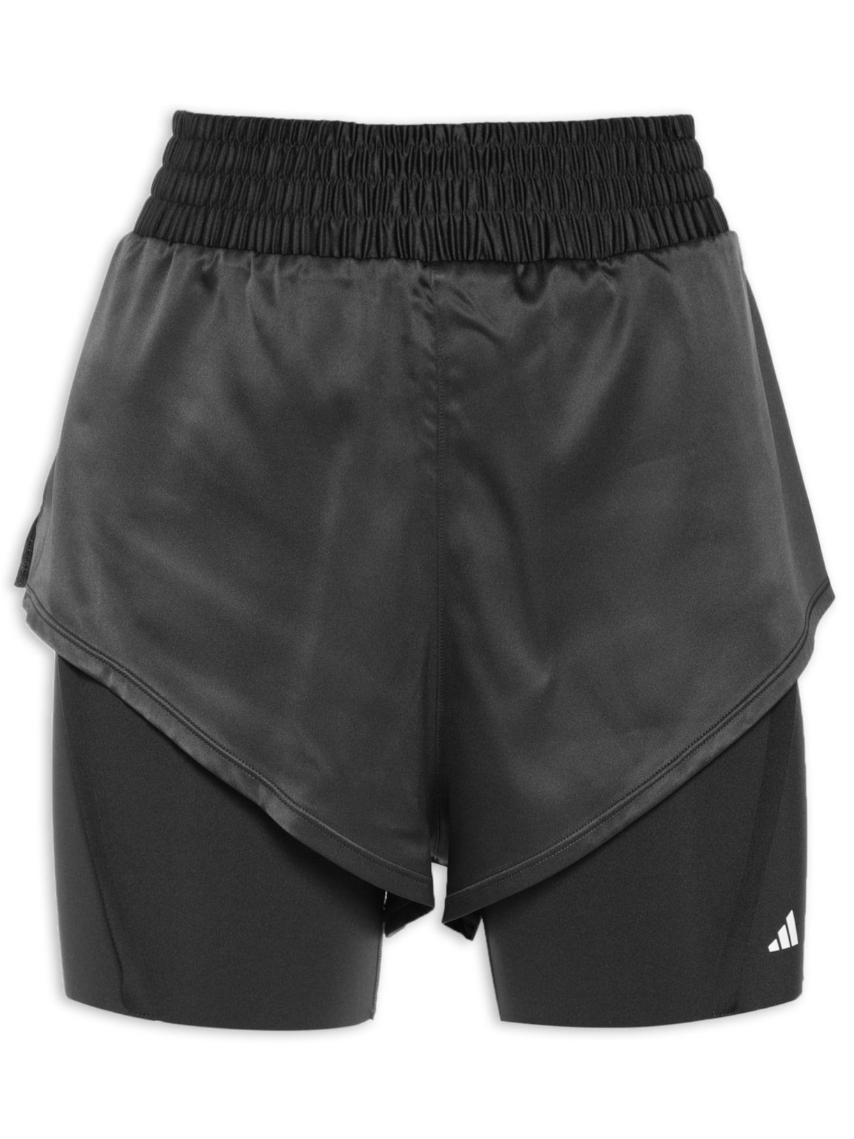 Short Feminina Power 2 Em 1 - Preto