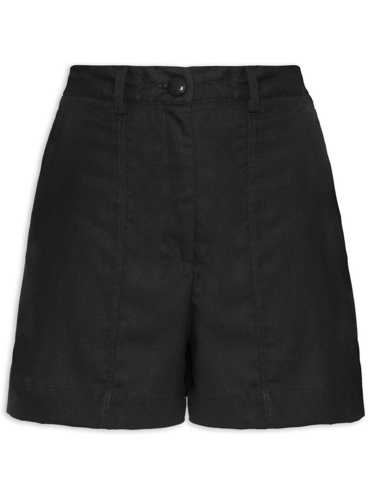 Short Feminina Recorte Bolsa - Preto