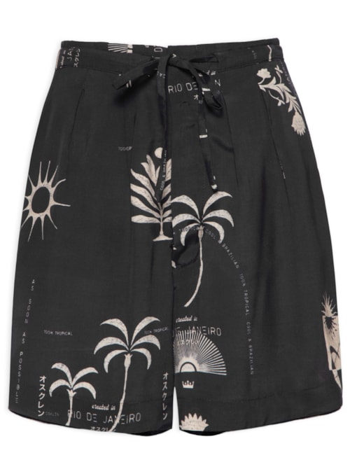 Short Feminino 1989 - Preto