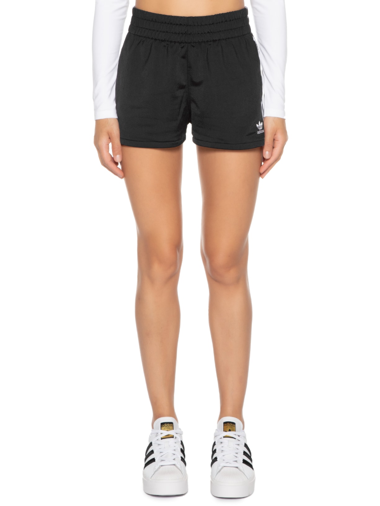 Short Feminino 3 Stripes Preto Adidas Originals