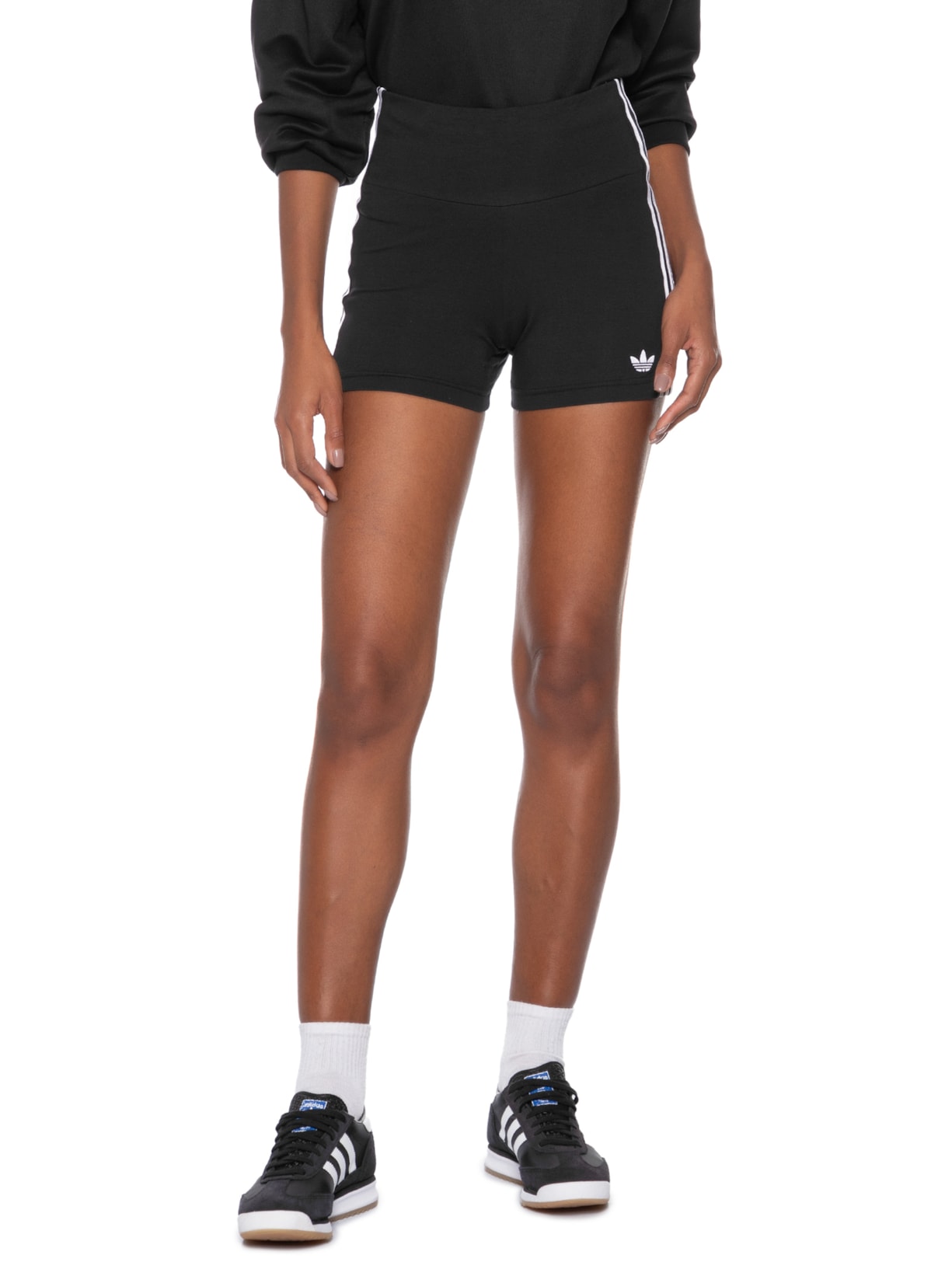 Short Feminino 3 Stripes Tight Preto Adidas Originals