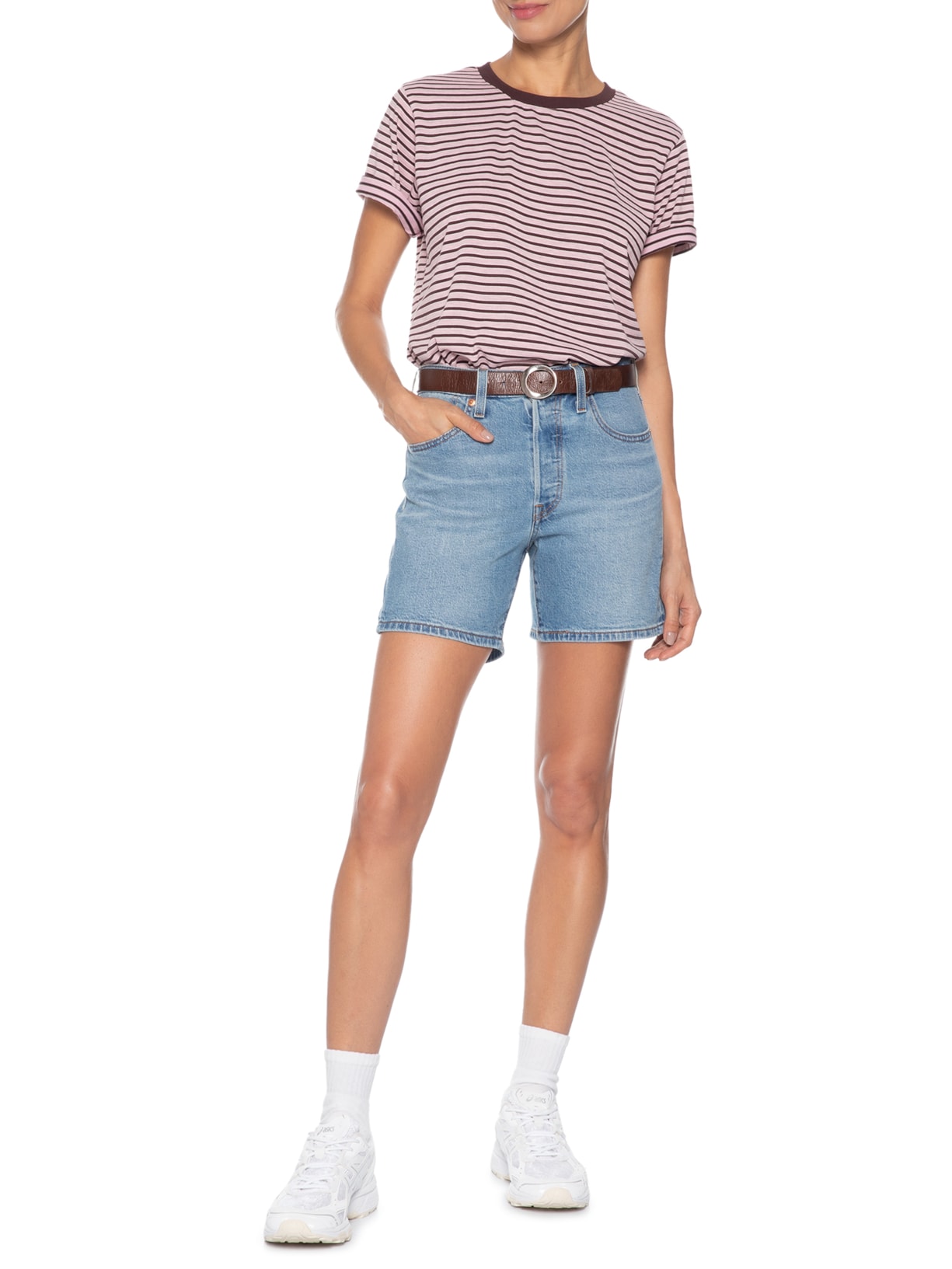 Short Feminino 501 Mid Thing Lw Azul Levi's