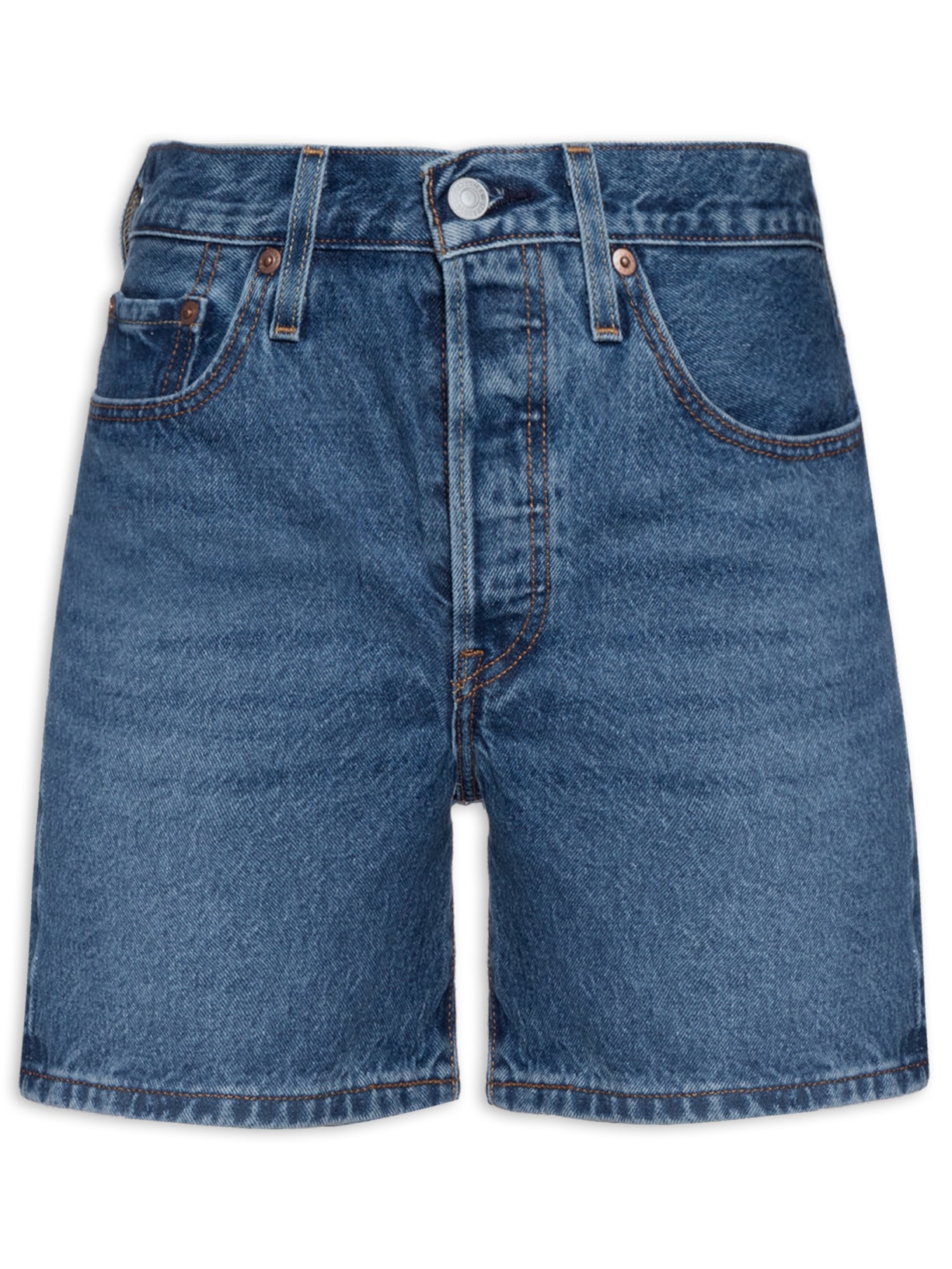 Short Feminino 501® Mid Thigh Azul Levi's
