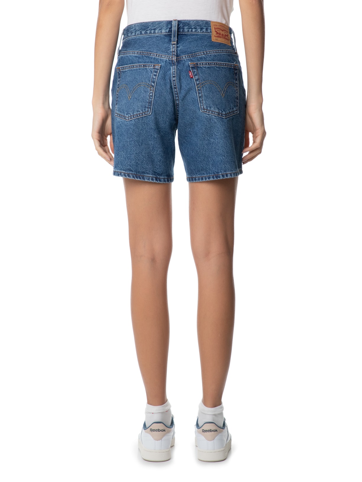 Short Feminino 501® Mid Thigh Azul Levi's