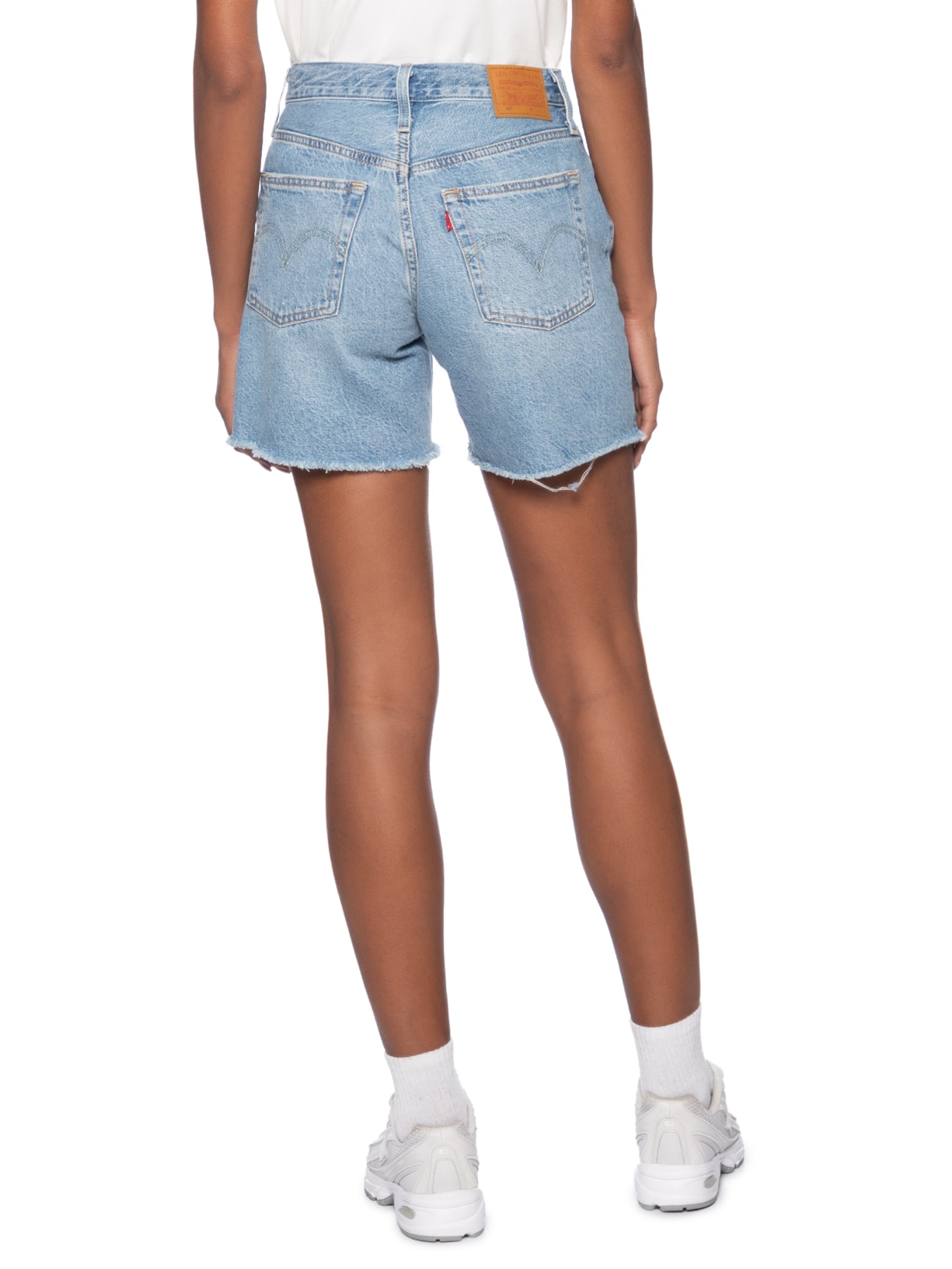 Short Feminino 501® Original Mid Thigh Lw Azul Levi's
