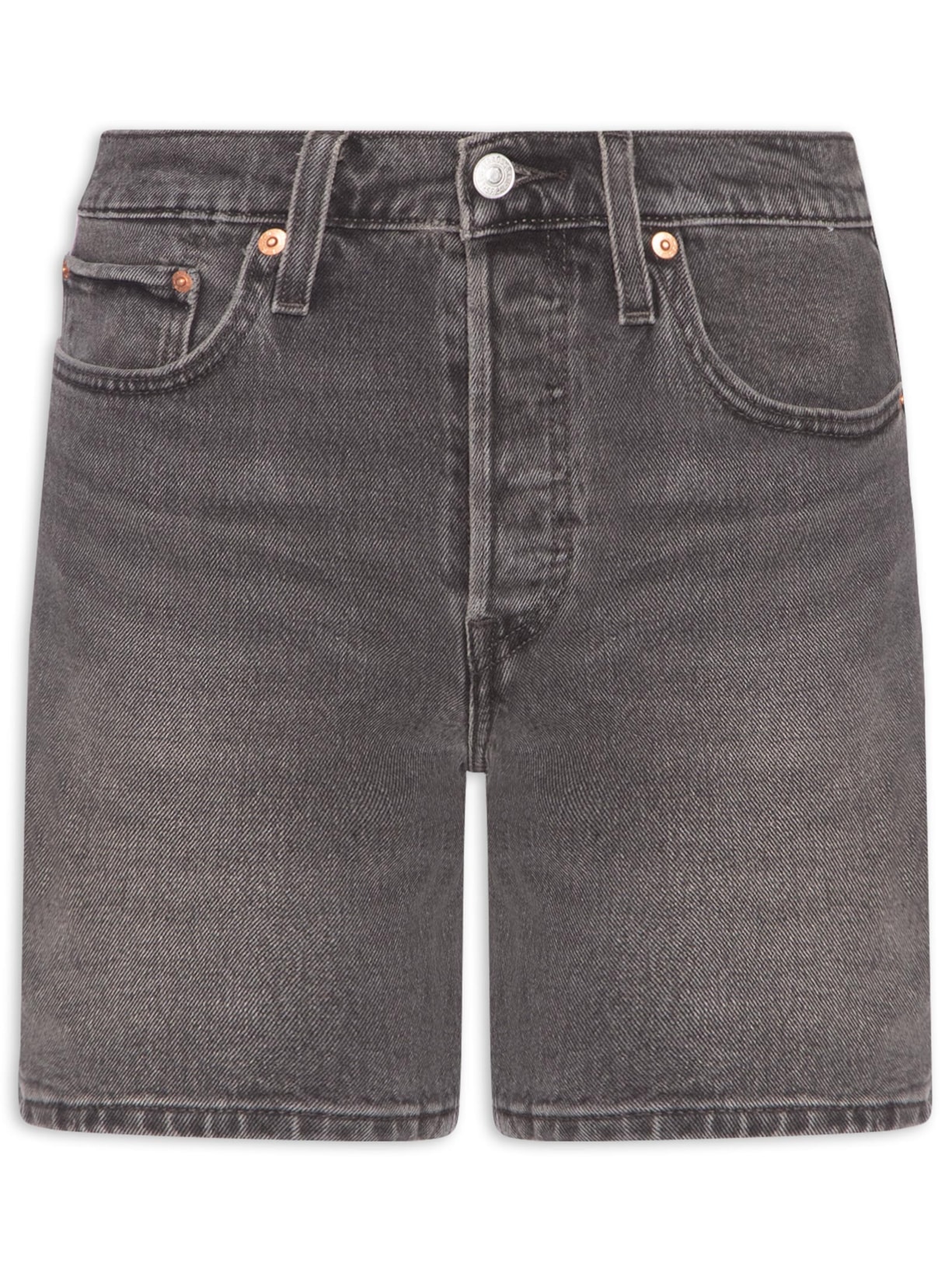 Short Feminino 501® Original Mid Thigh Preto Levi's