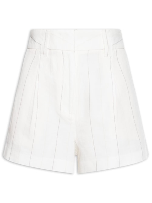 Short Feminino Alfa Listrada - Branco