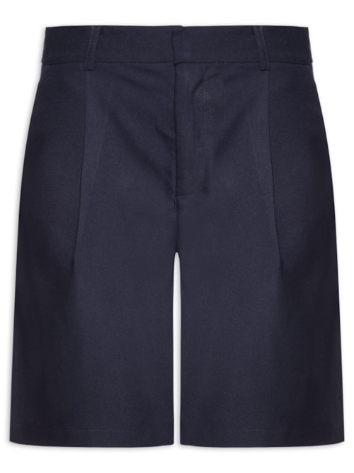 Short Feminino Alfaiataria - Azul