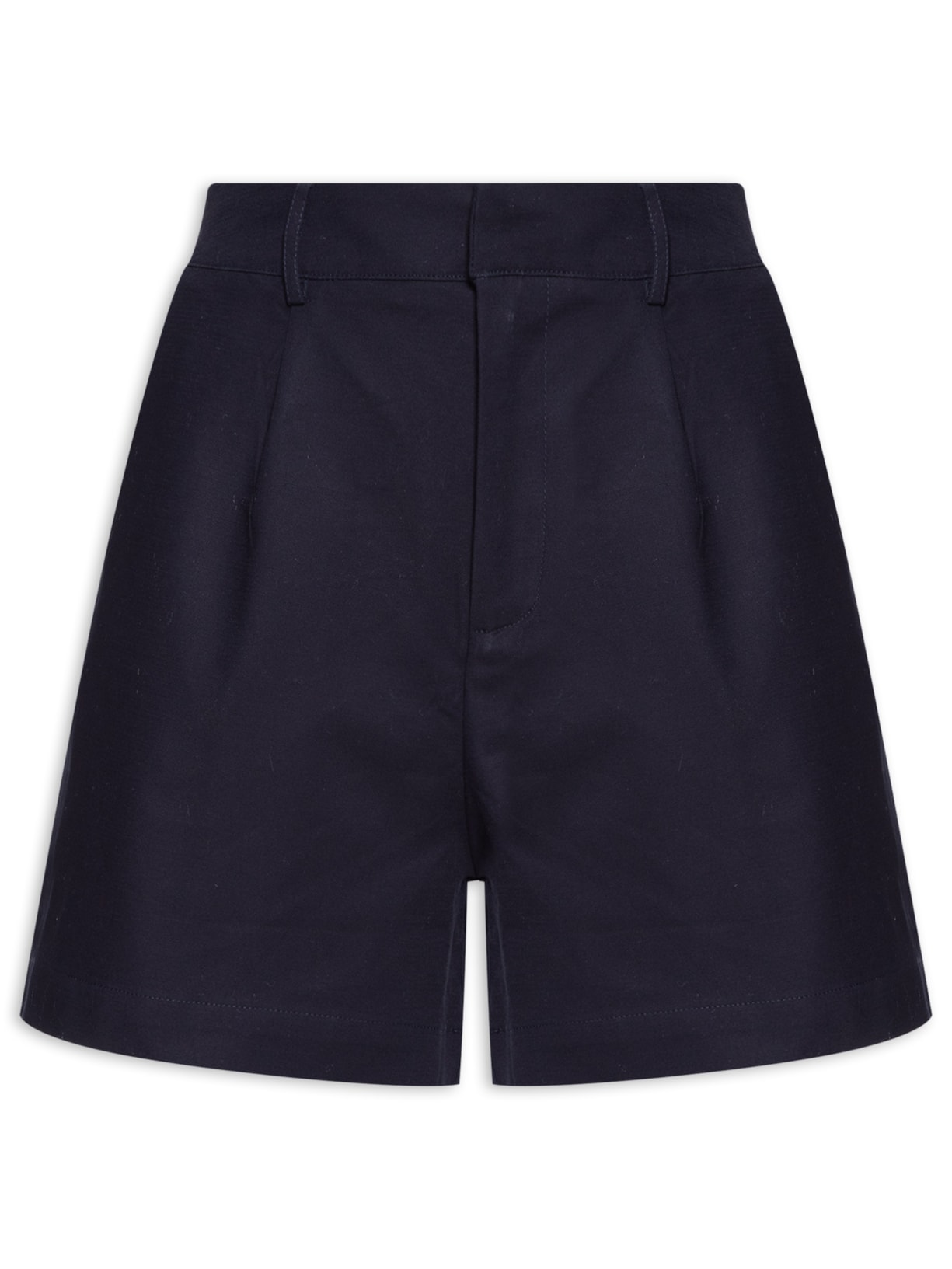 Short Feminino Alfaiataria Básico - Azul