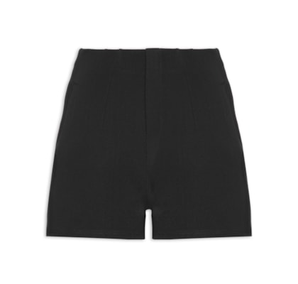 Short Feminino Alfaiataria Básico - Preto