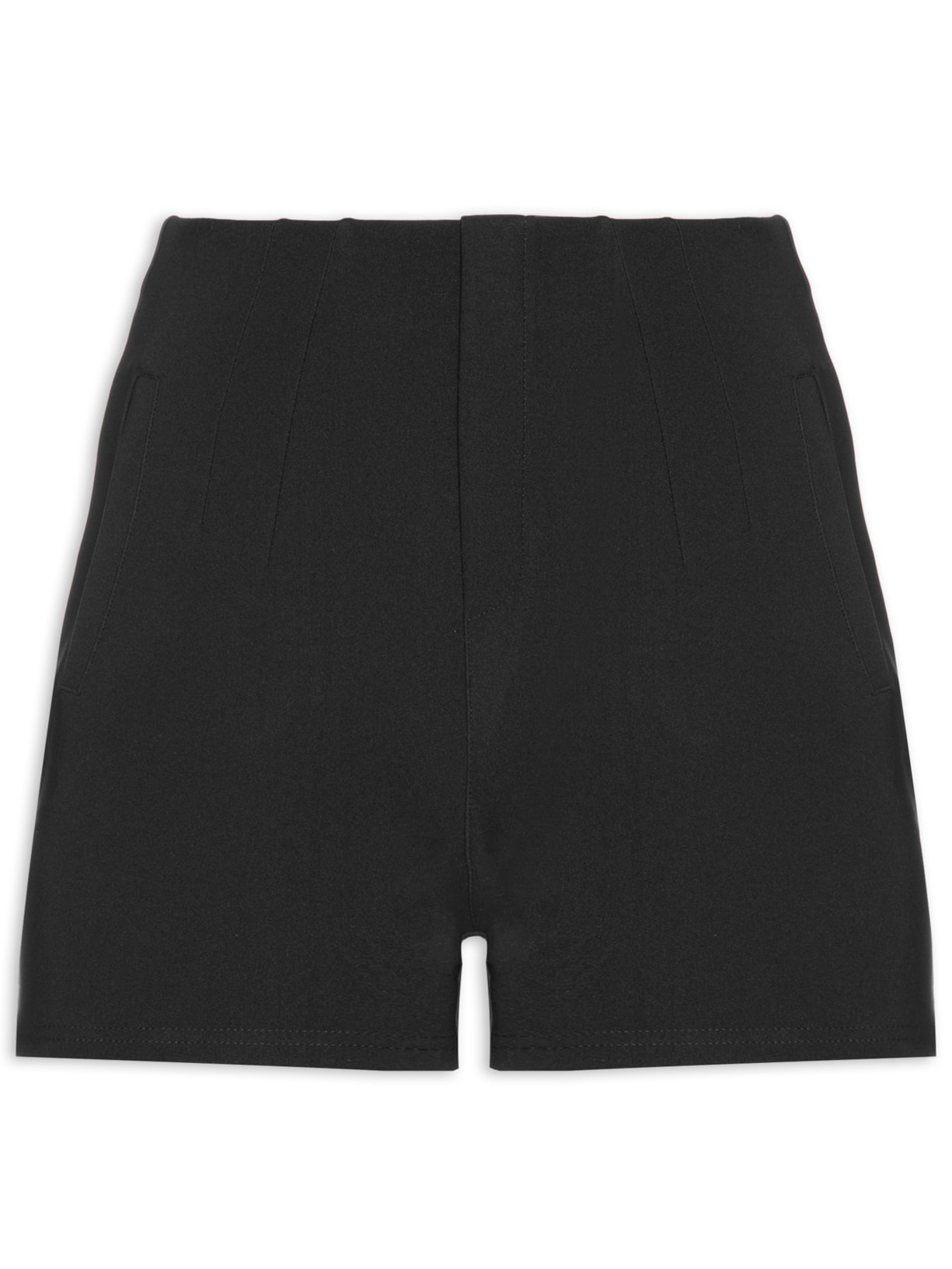 Short Feminino Alfaiataria Básico - Preto