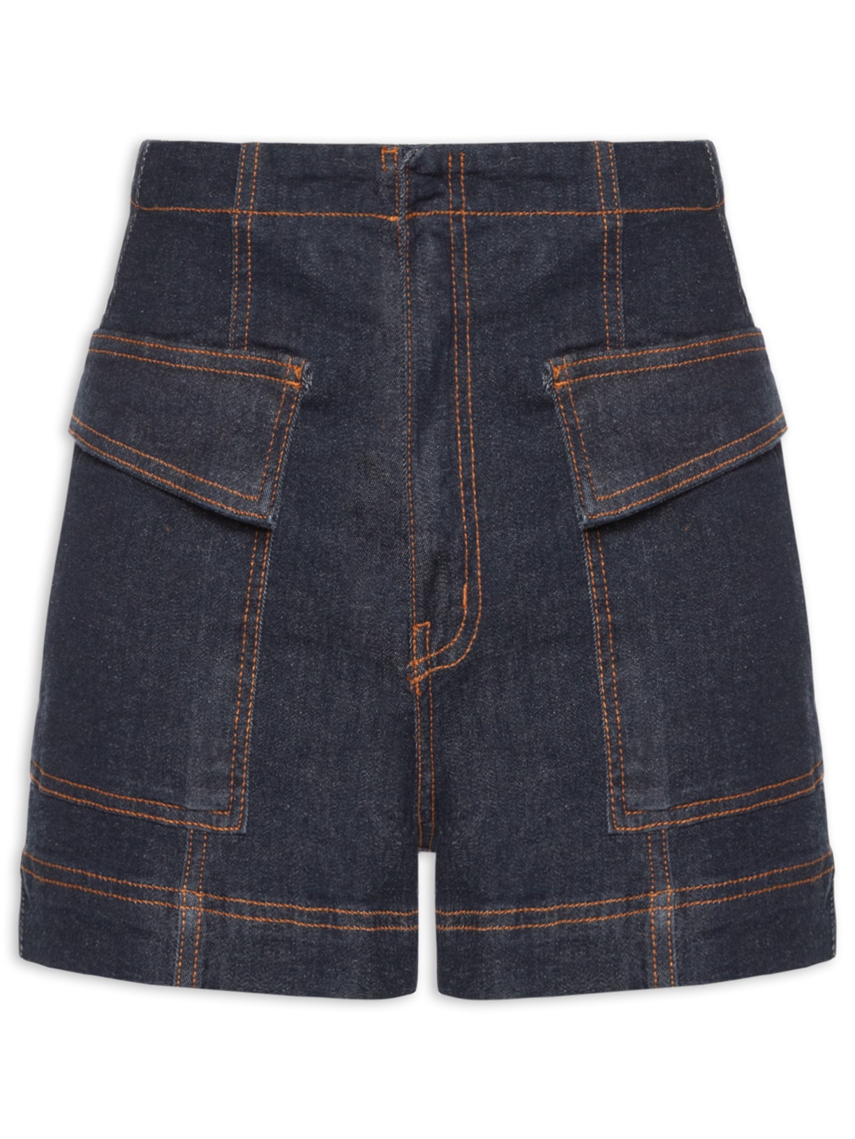 Short Feminino Alfaiataria Confort - Azul