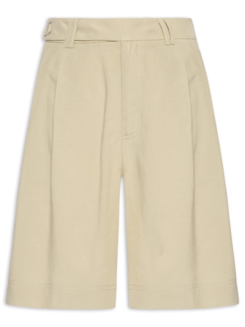 Short Feminino Alfaiataria Marieta - Bege
