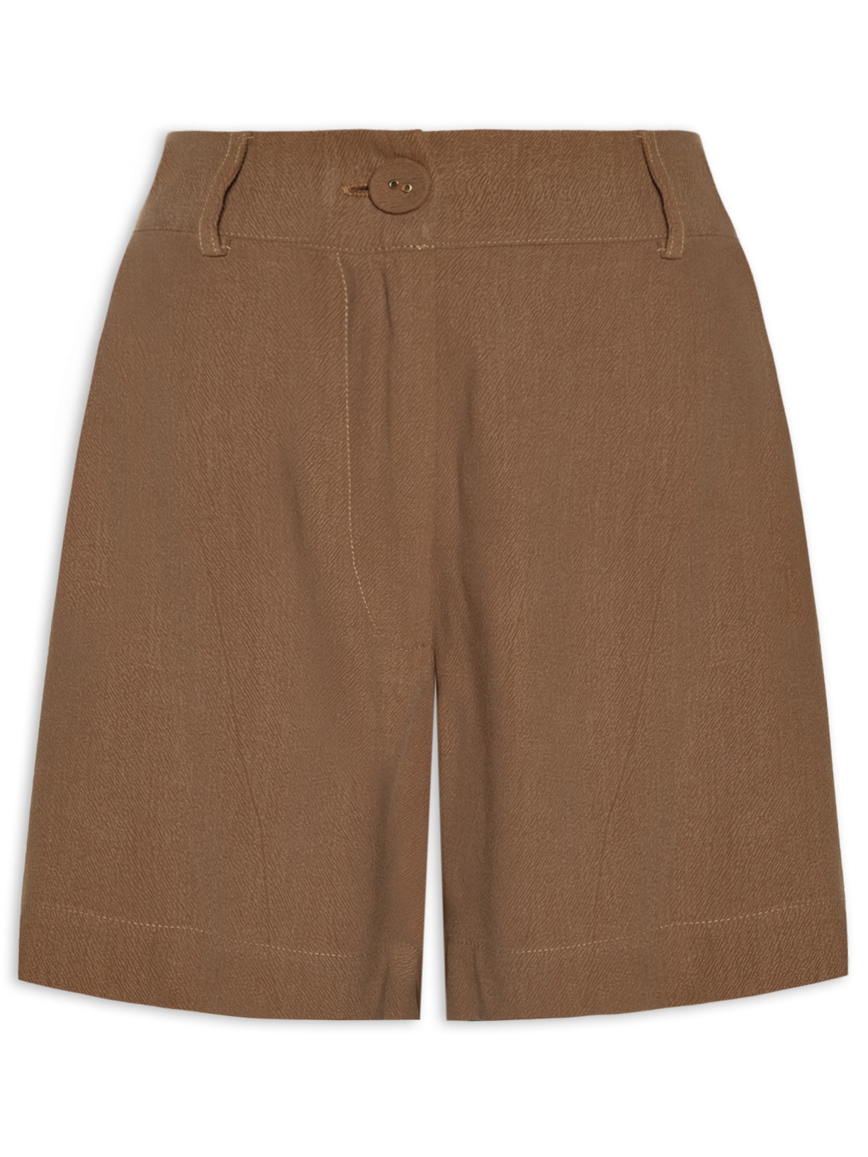 Short Feminino Alfaiataria - Marrom