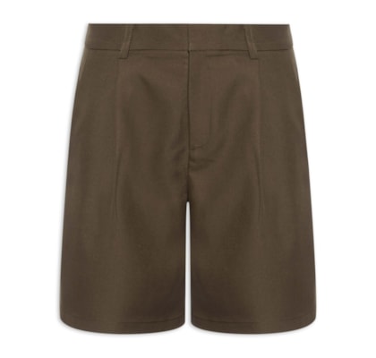 Short Feminino Alfaiataria - Marrom