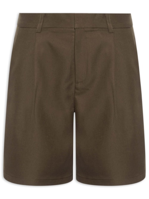 Short Feminino Alfaiataria - Marrom