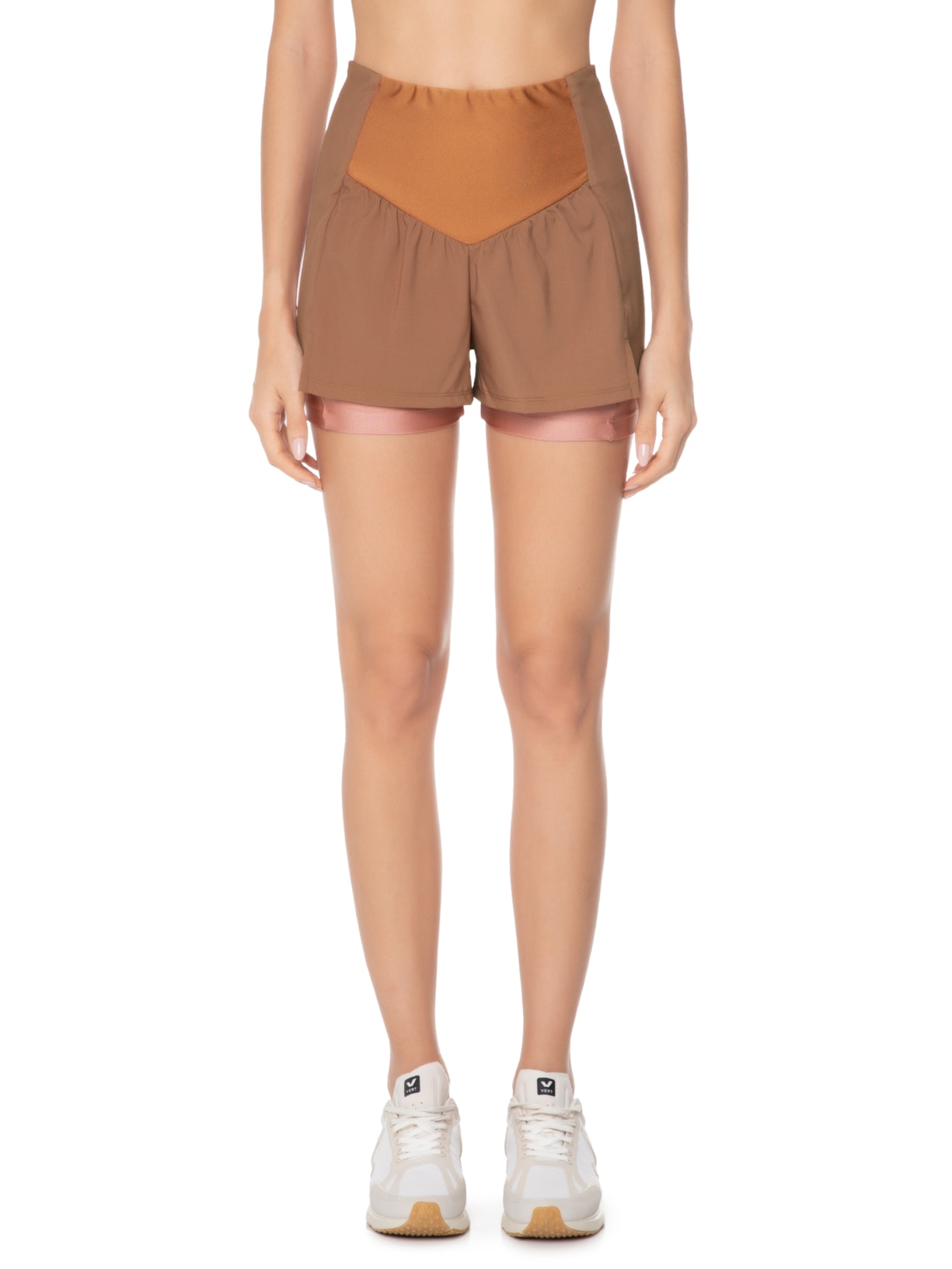 Short Feminino Ametista Marrom Lauf