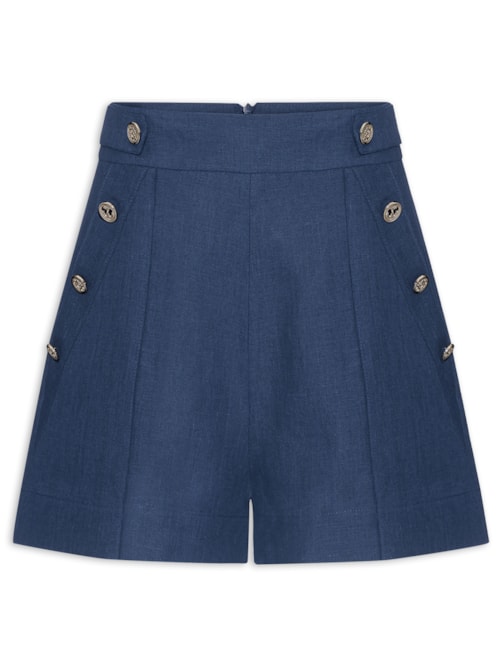Short Feminino Âncora - Azul