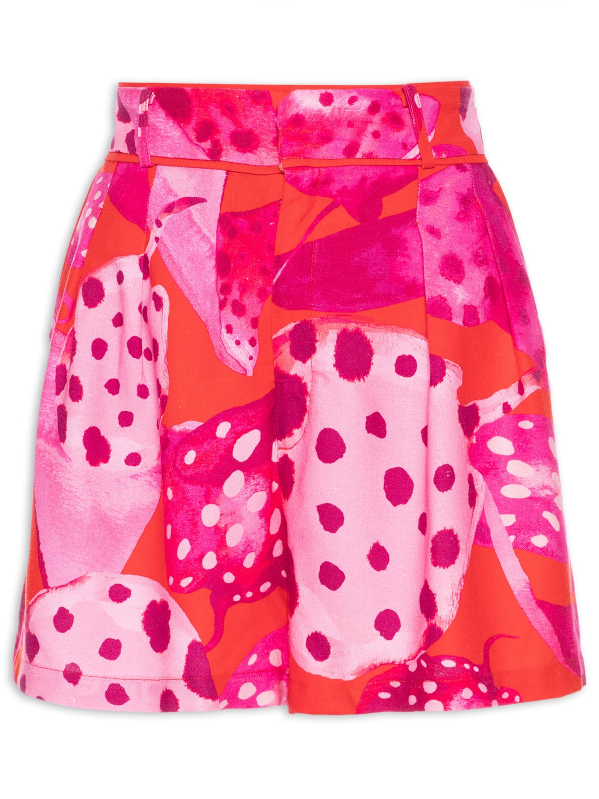 Short Feminino Arraia Poá - Rosa