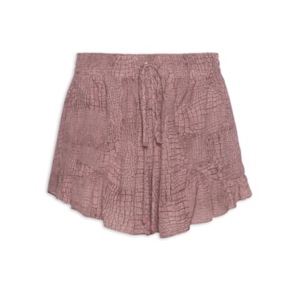 Short Feminino Asa Delta Croco - Bege