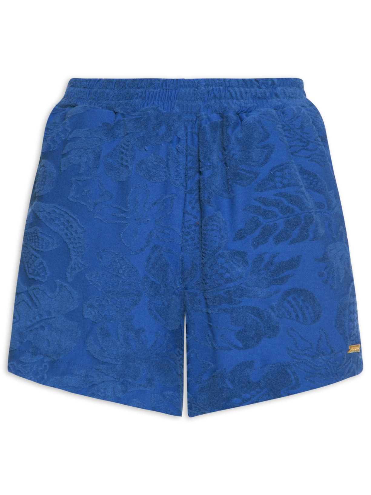 Short Feminino Atoalhado - Azul