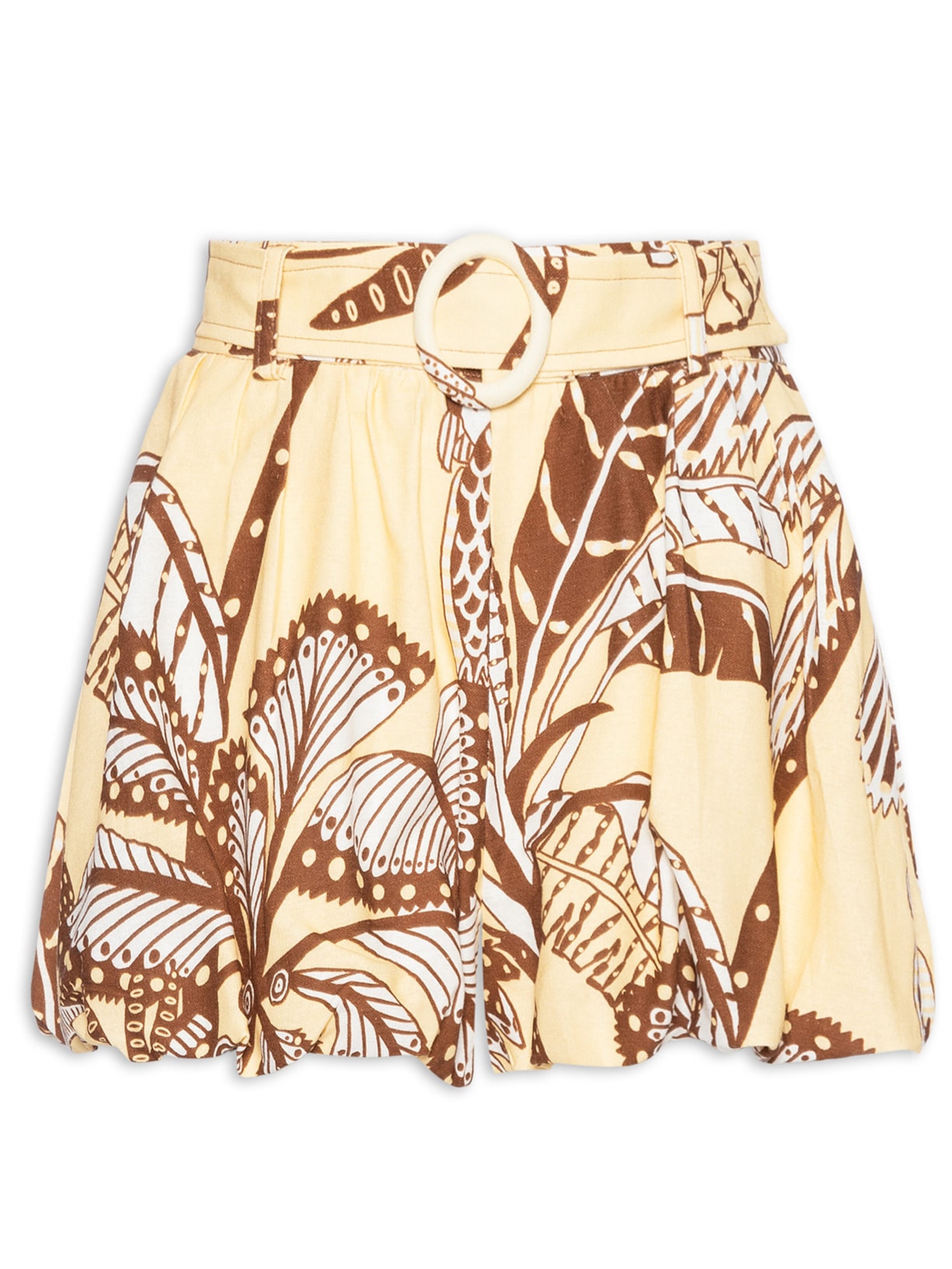 Short Feminino Balonê Amazônia - Amarelo