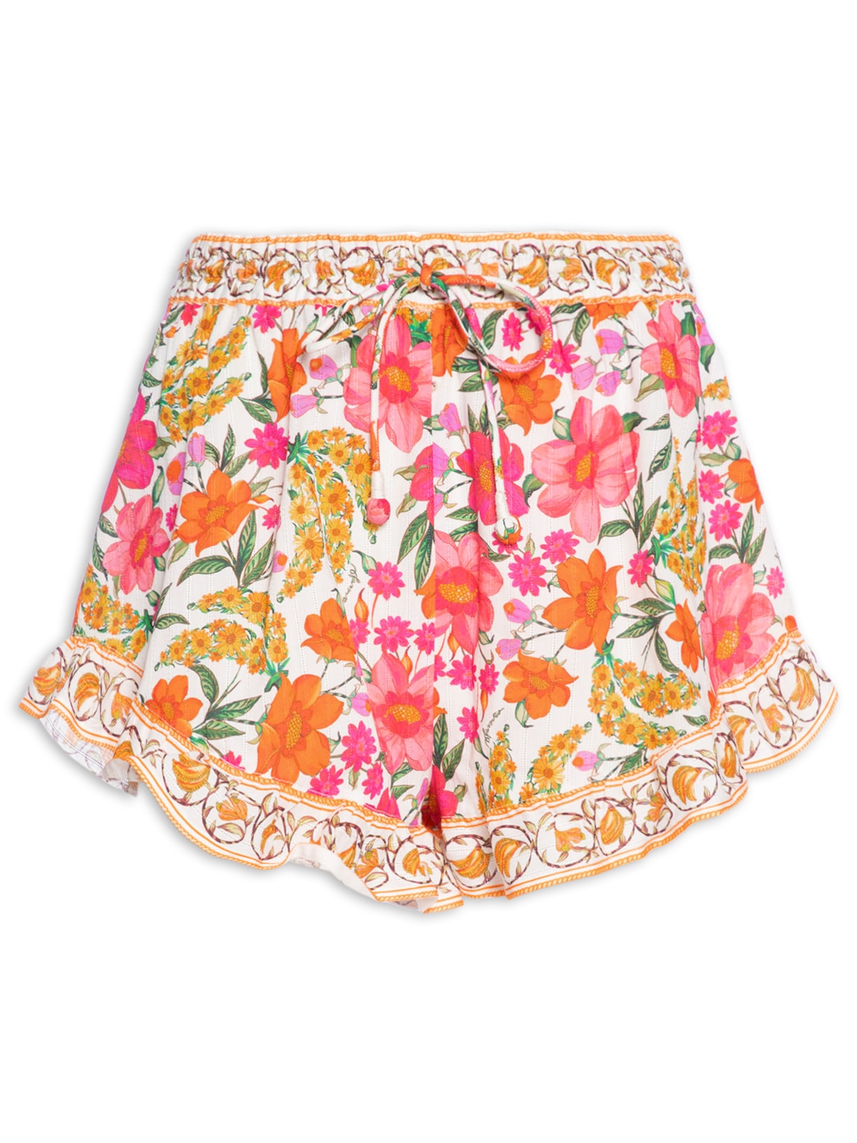 Short Feminino Banana Flor - Branco