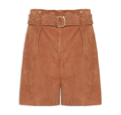 Short Feminino Bashira - Marrom