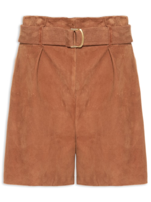 Short Feminino Bashira - Marrom