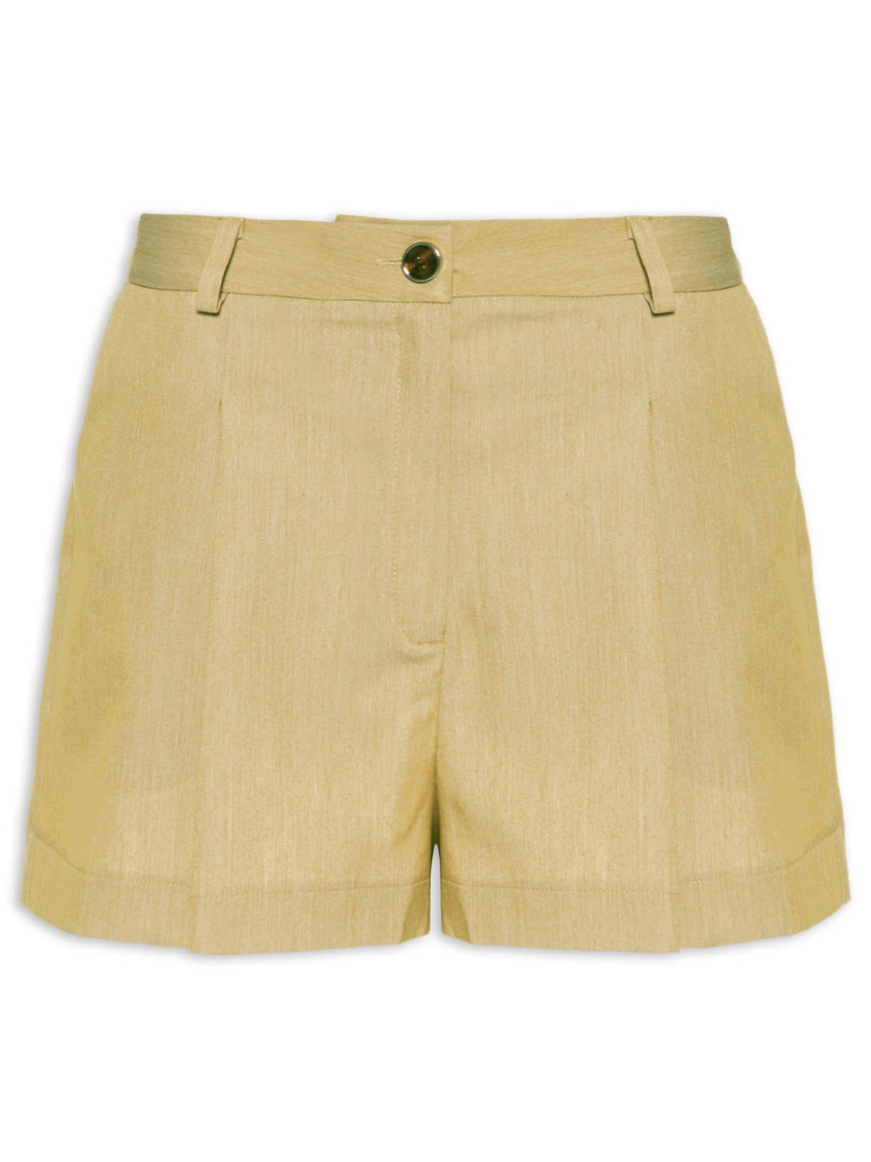 Short Feminino Basic Alfaiataria - Marrom
