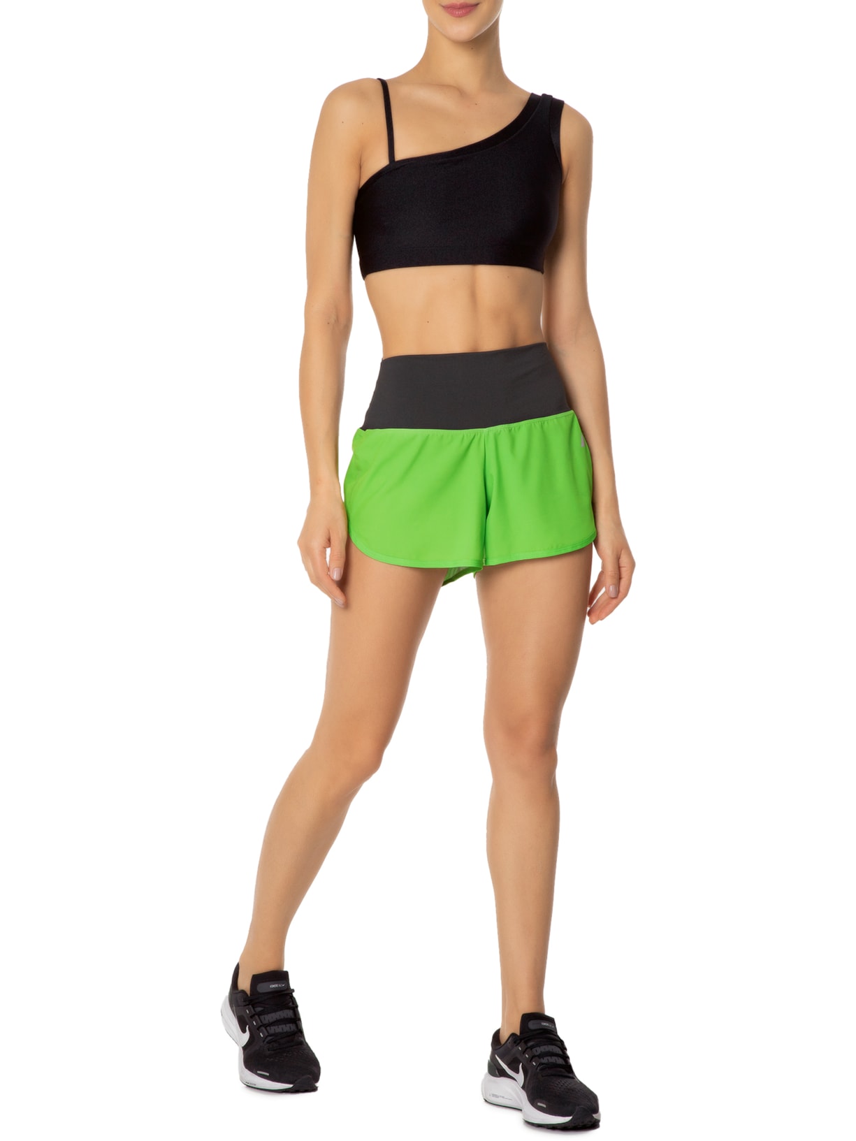 Short Feminino Basic Color Verde Lauf