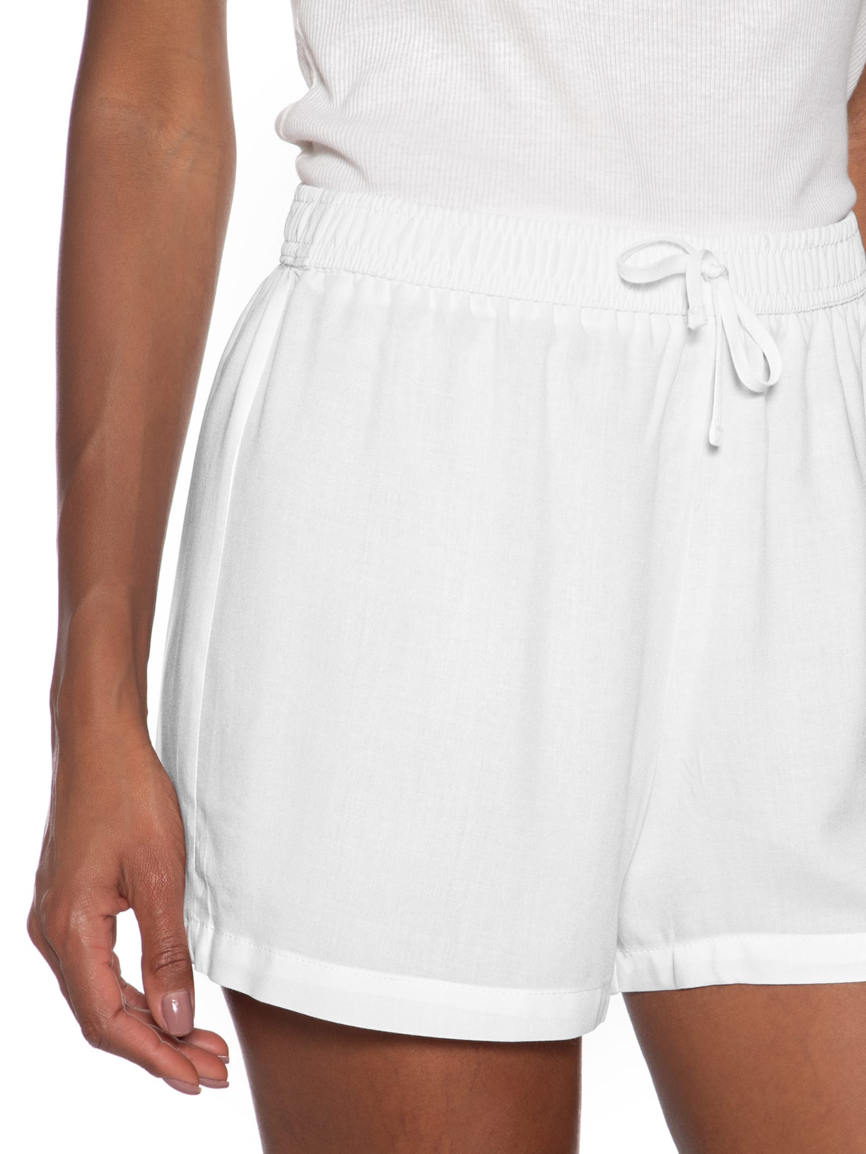 Short Feminino Básico Comfy Branco Basiq