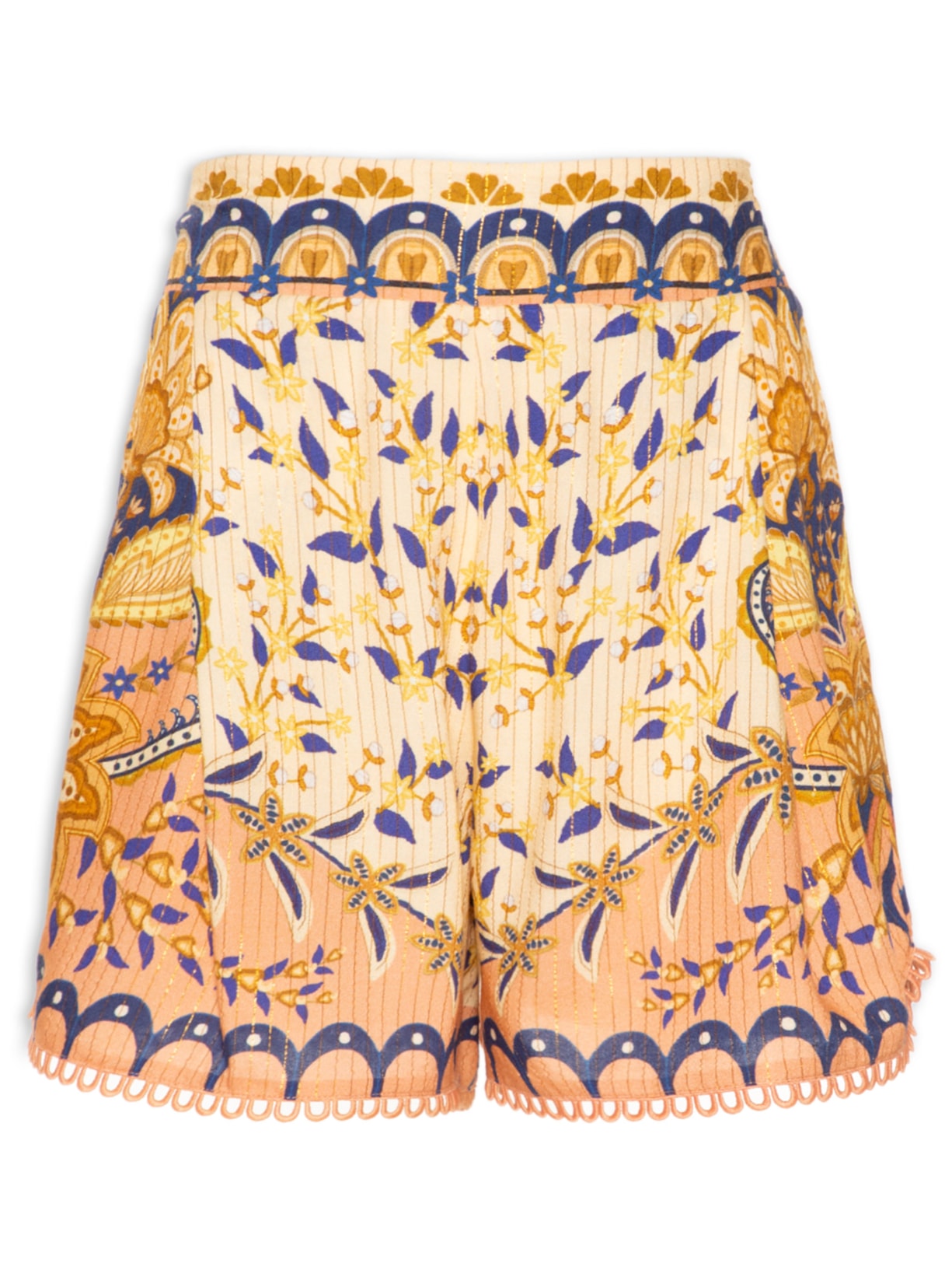 Short Feminino Beleza Boho - Amarelo