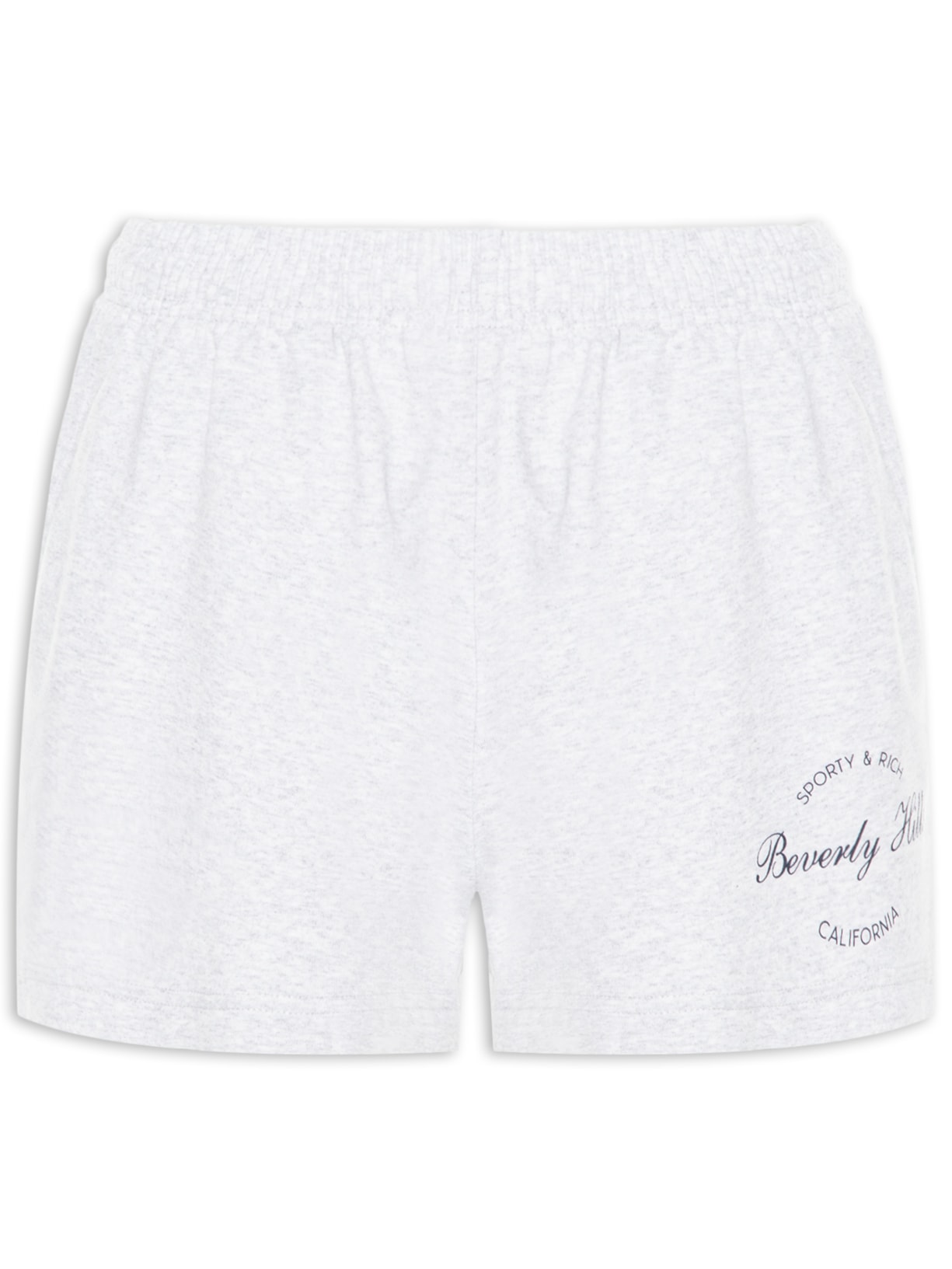Short Feminino Beverly Script Disco Cinza Sporty & Rich