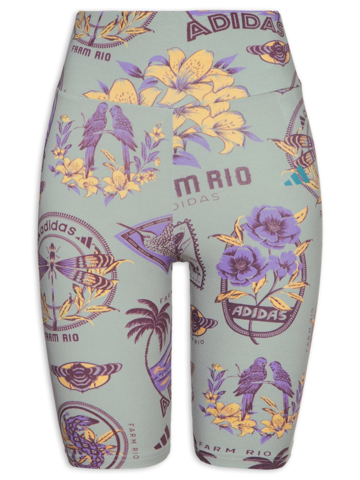 Short Feminino Bike Cinza Adidas + Farm