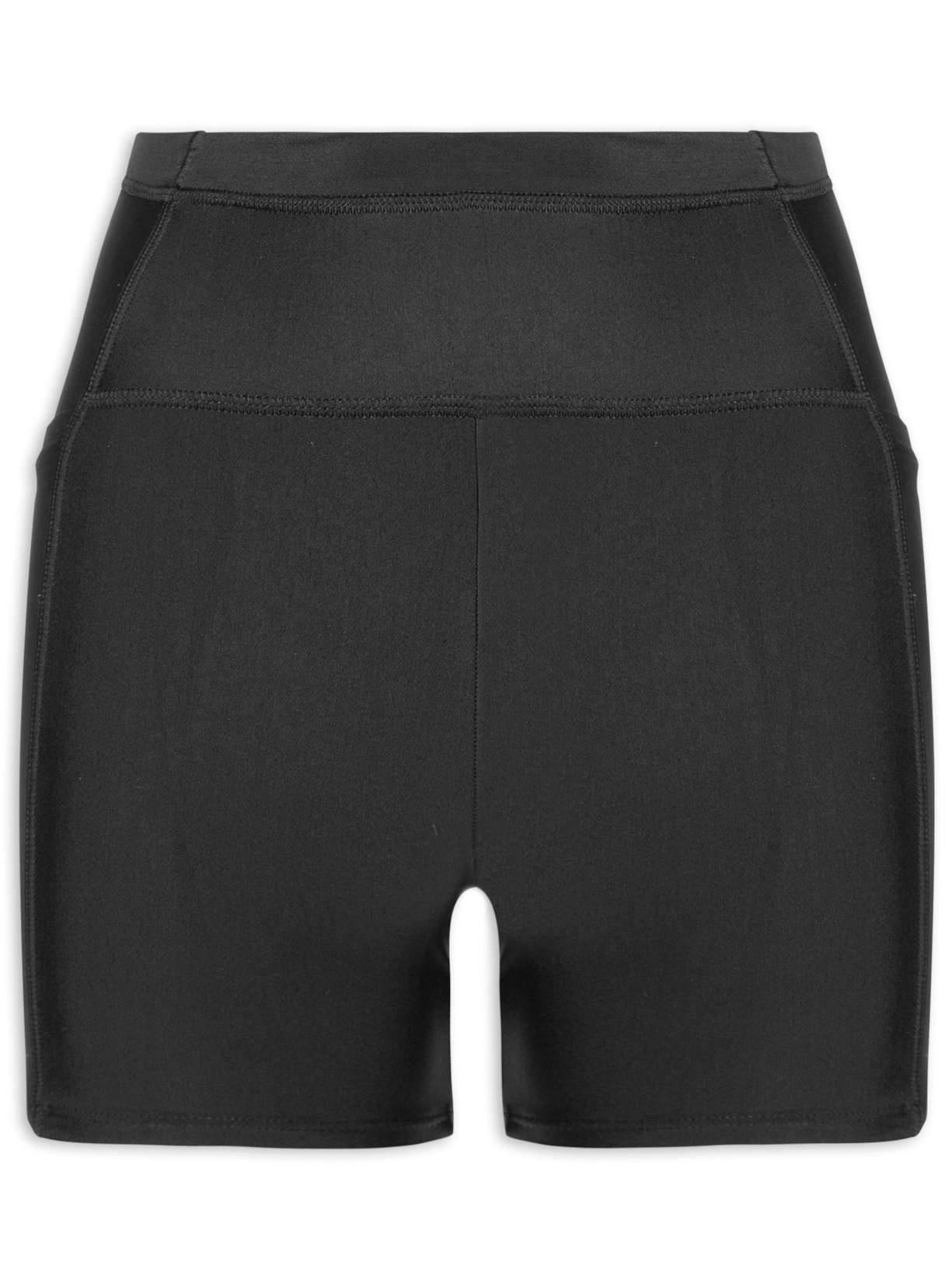 Short Feminino Biker Liso - Preto