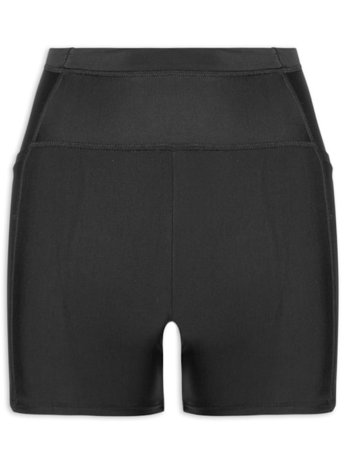 Short Feminino Biker Liso - Preto