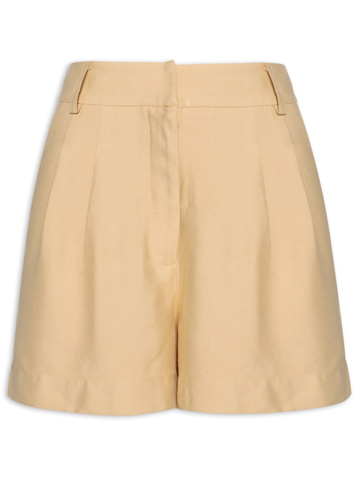 Short Feminino Bolso Faca - Bege