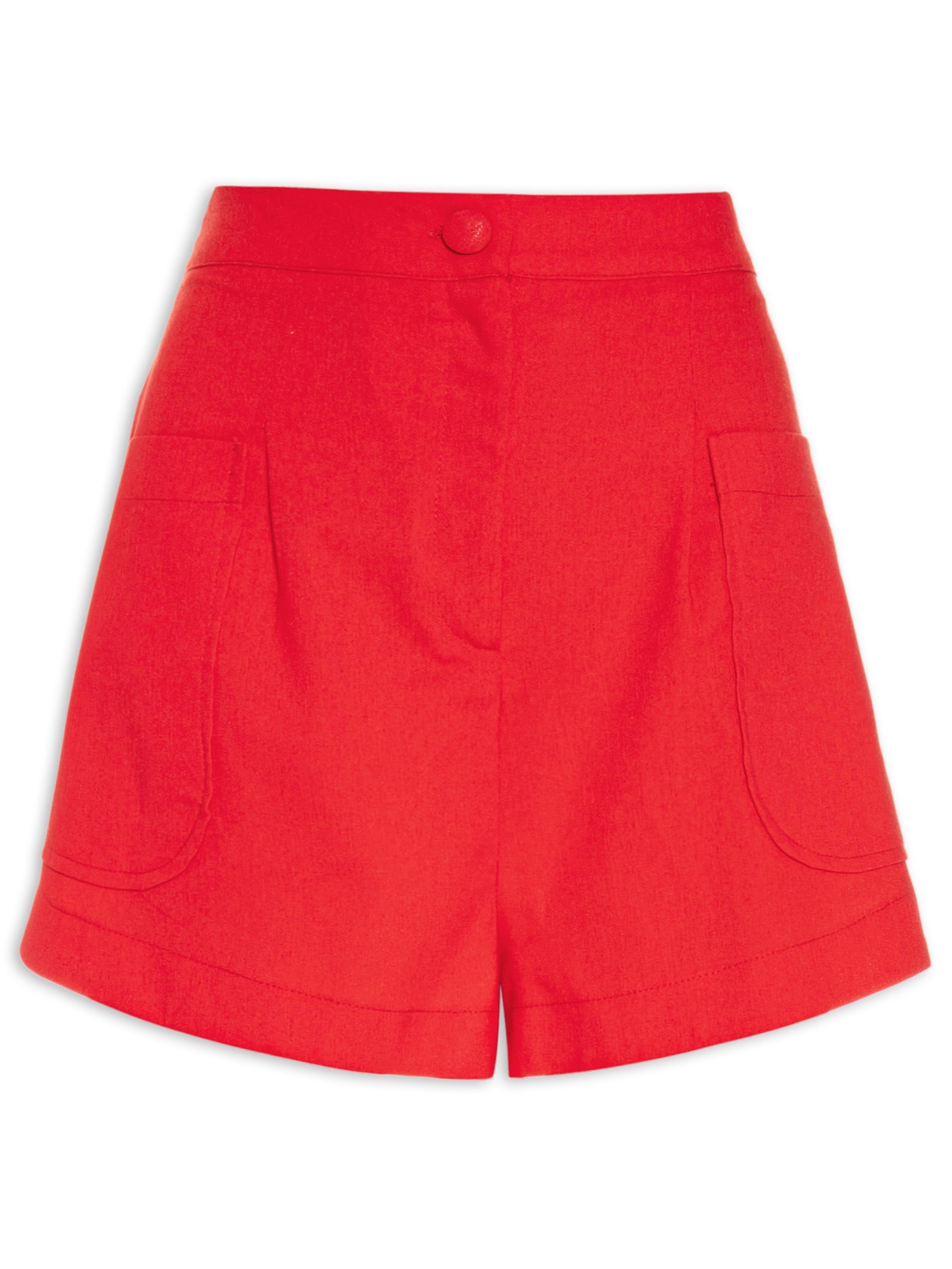 Short Feminino Bolso Frente - Vermelho