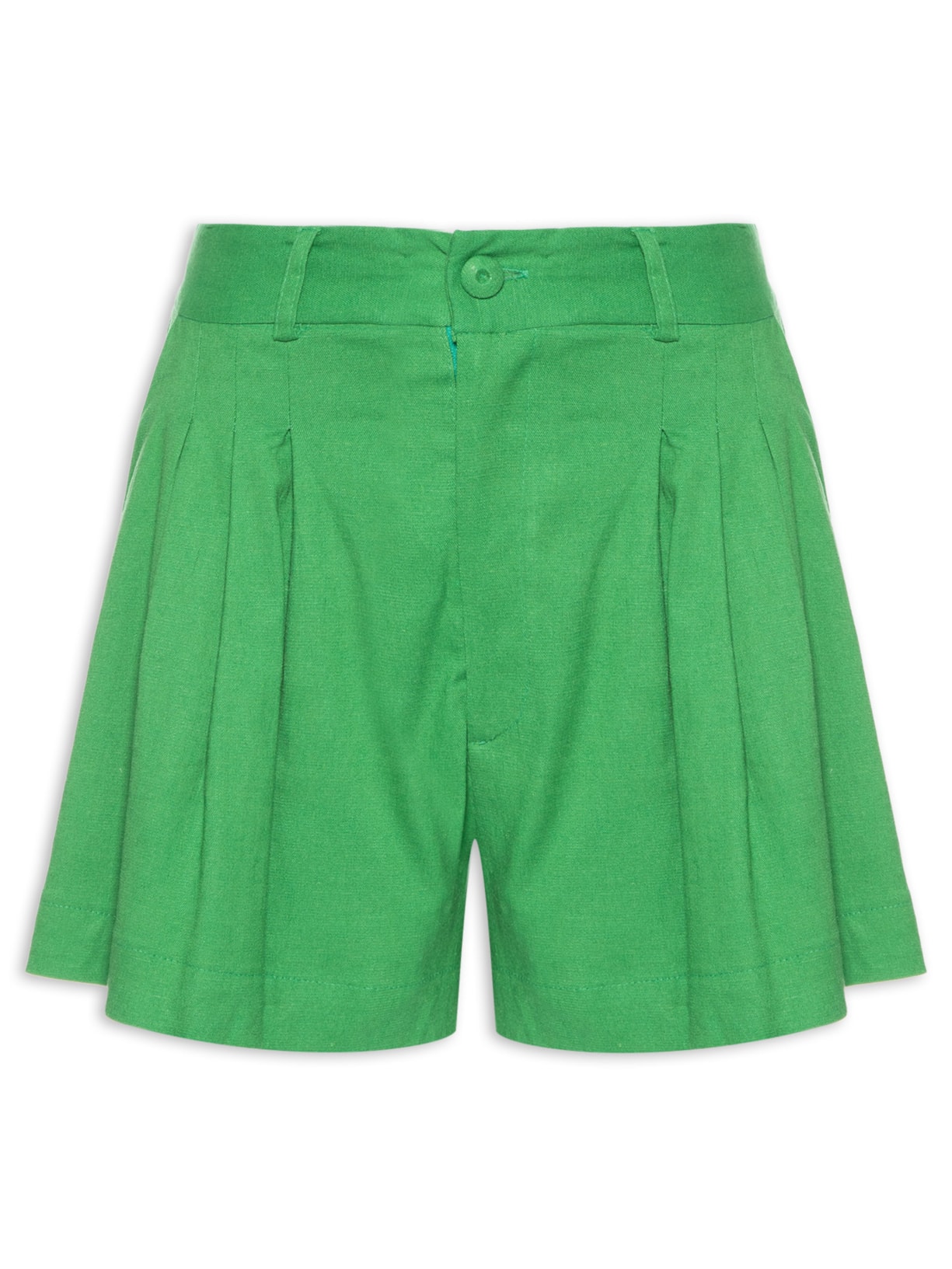 Short Feminino Bolso Viés - Verde