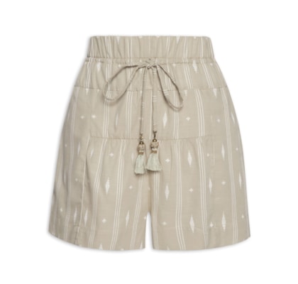 Short Feminino Bordado Caminhos - Verde