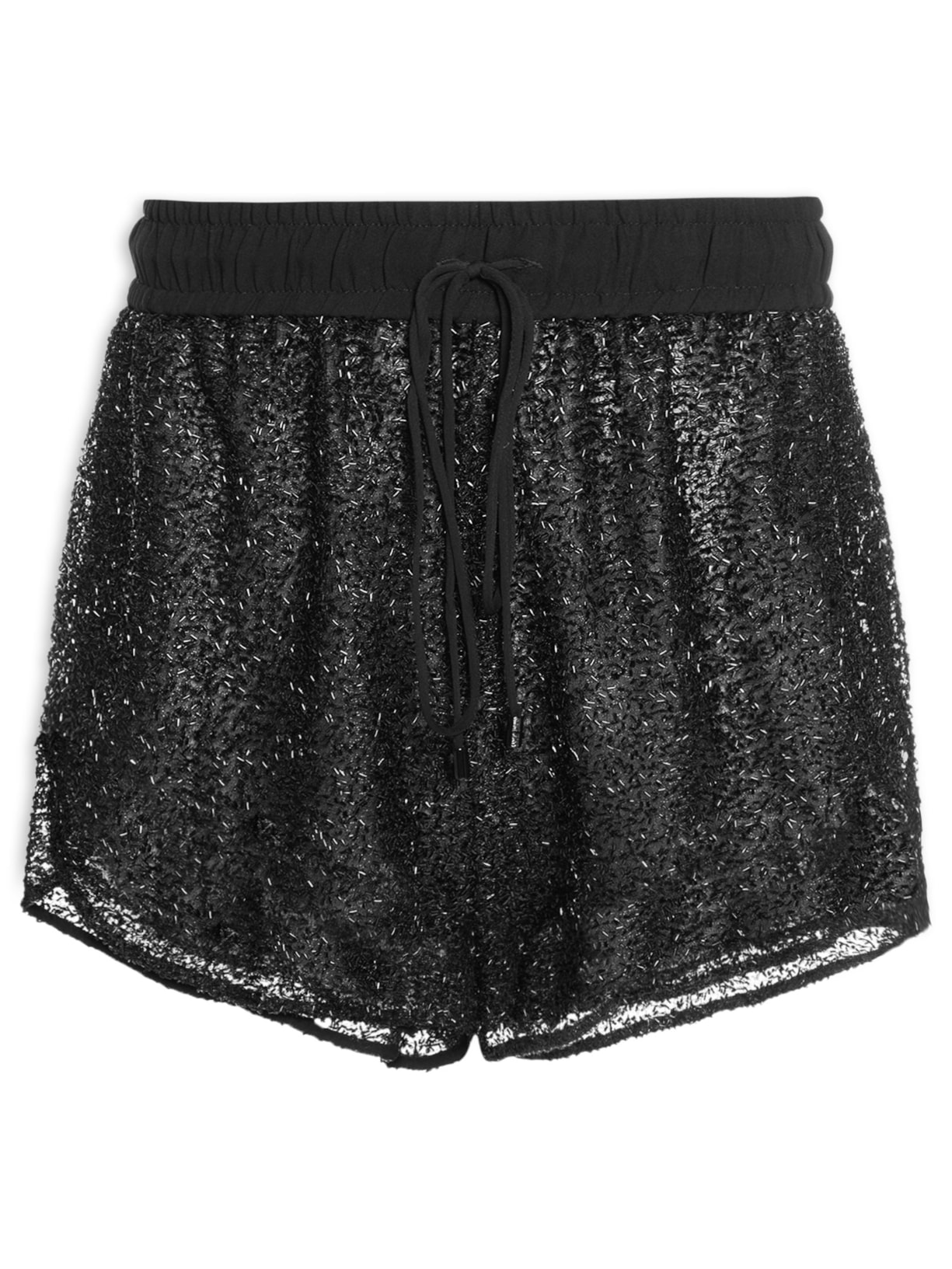 Short Feminino Bordado Preto Animale Jeans