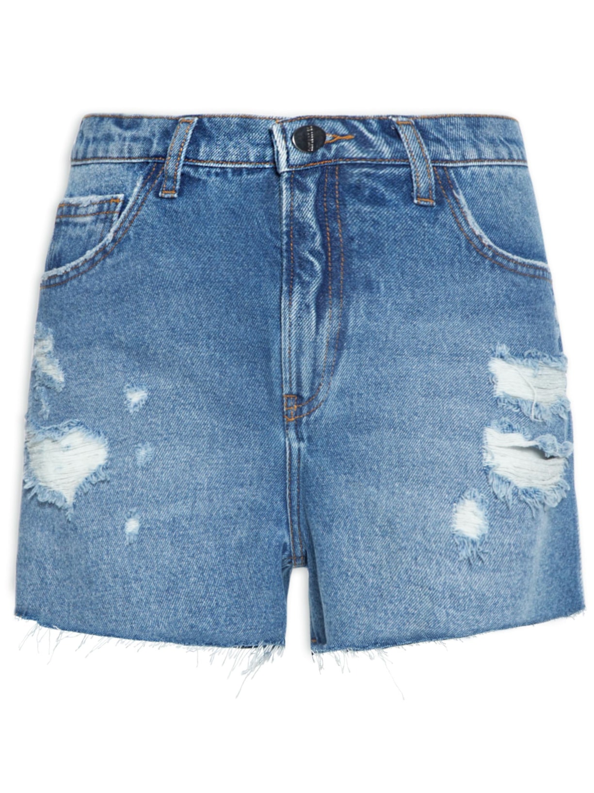 Short Feminino Cibele Puídos - Azul