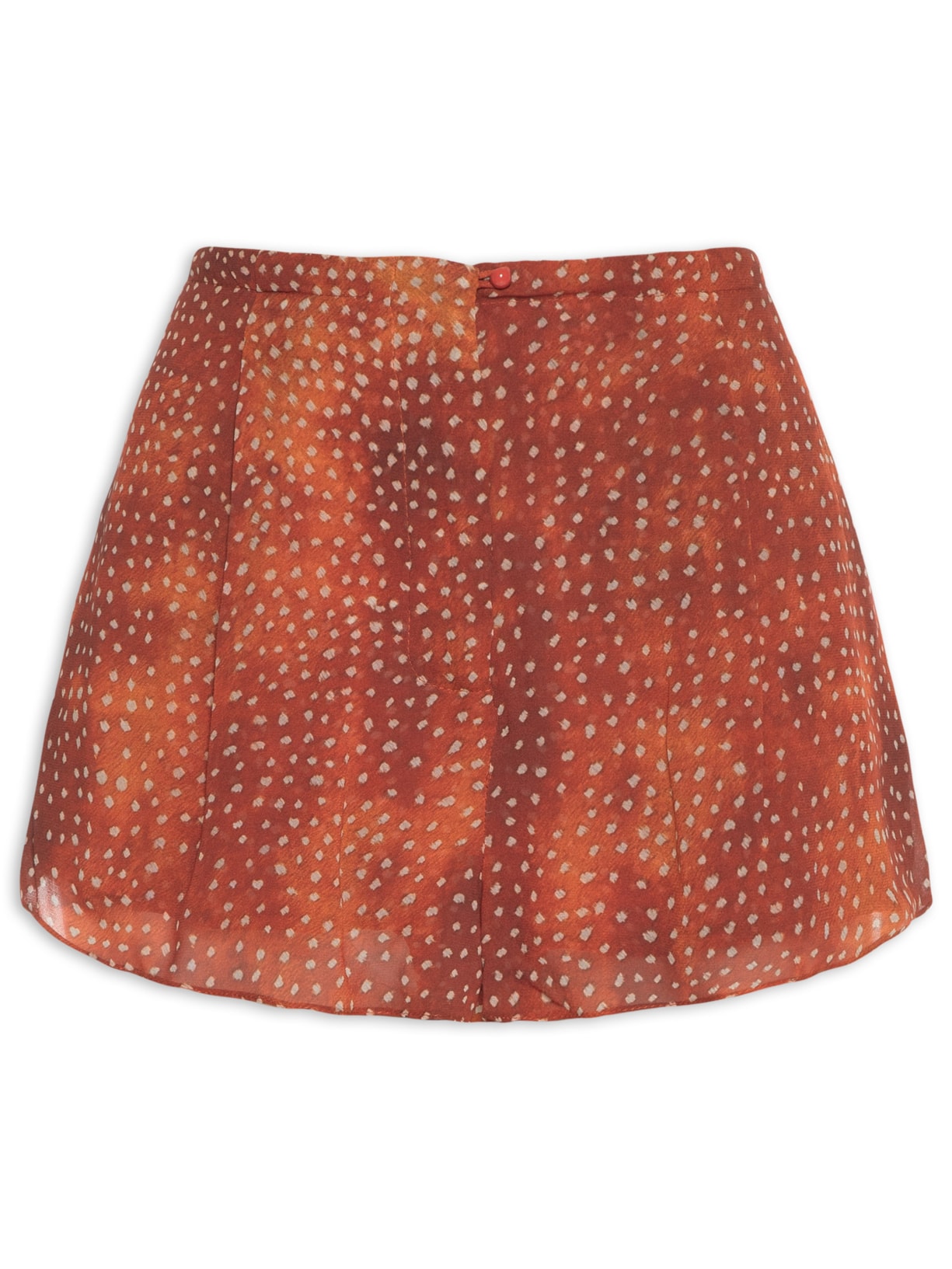Short Feminino Concept Textura - Laranja