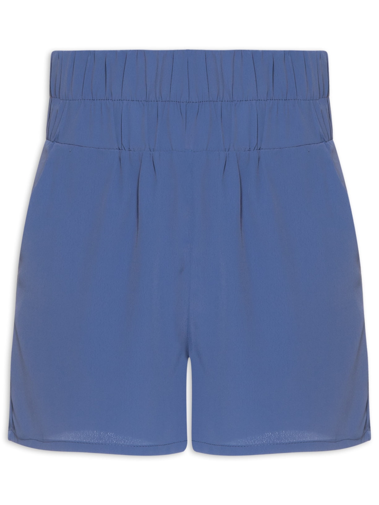 Short Feminino Cós Elástico - Azul