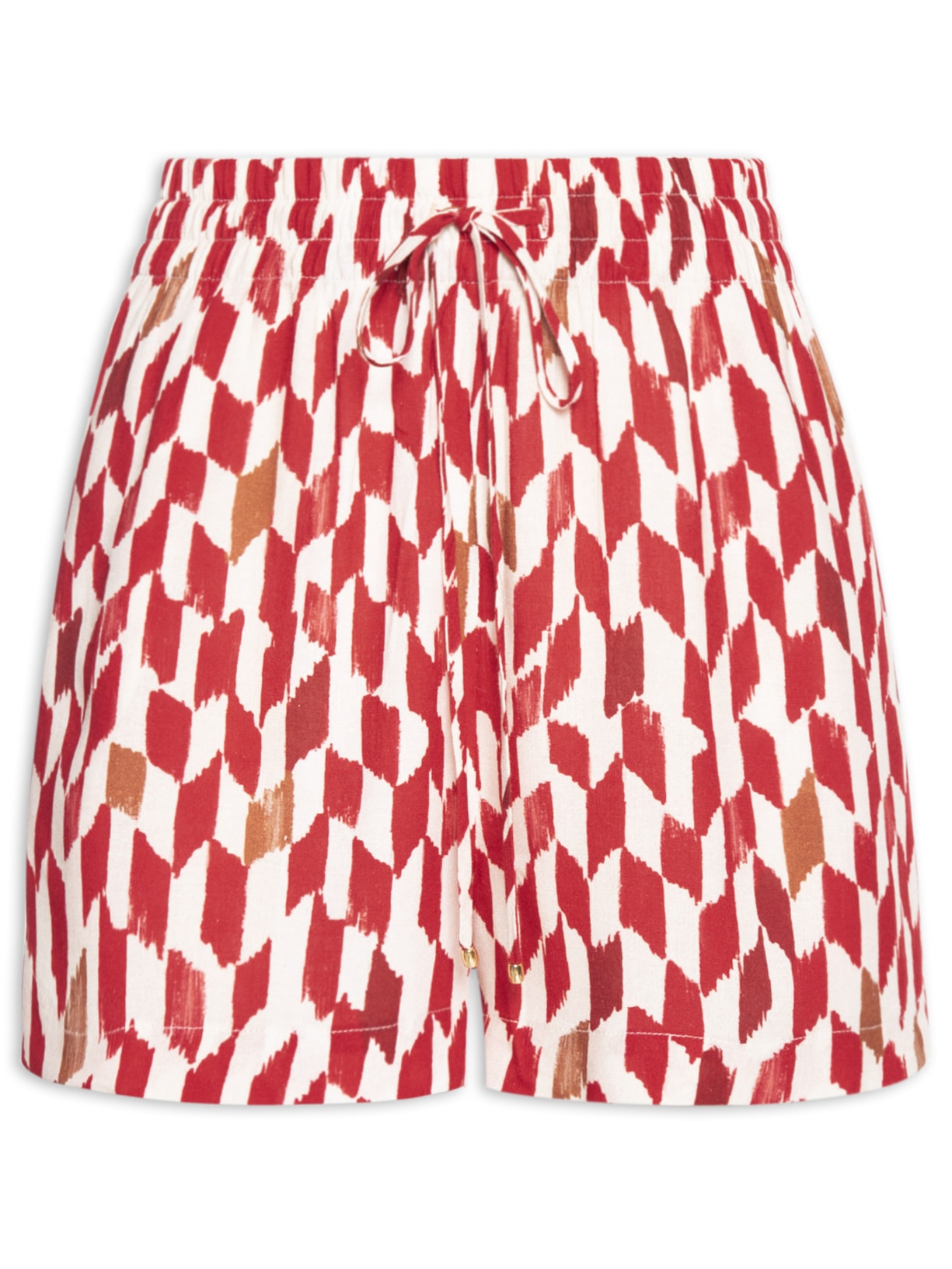 Short Feminino Cós Elástico - Vermelho