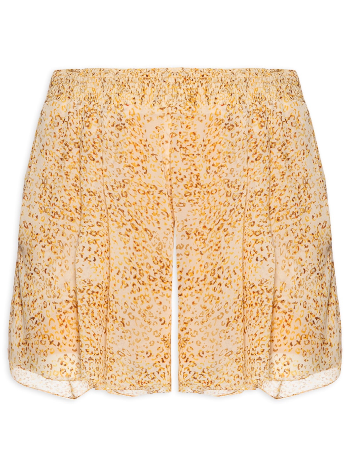 Short Feminino Cós Lastex Leve Flan - Animal Print