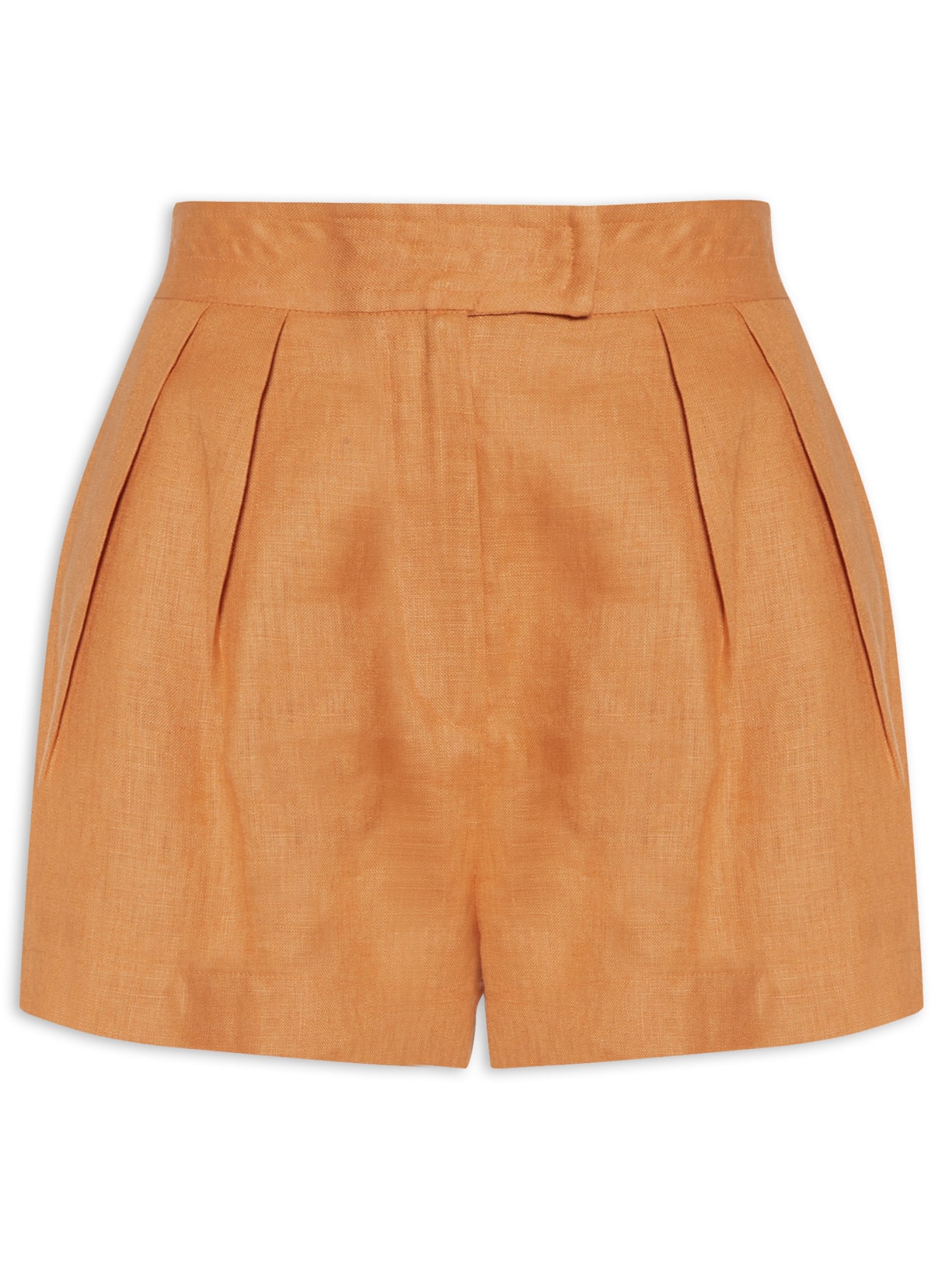 Short Feminino Cós Pespontado Laranja Animale